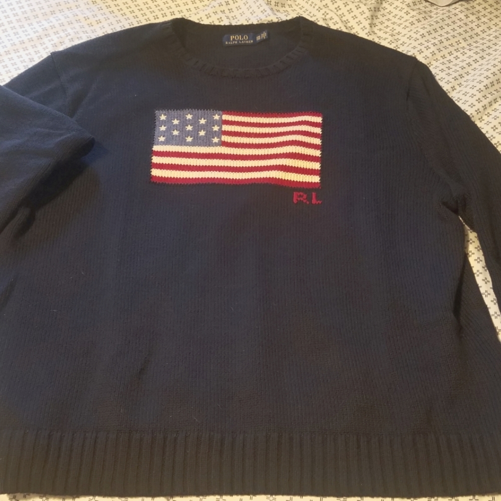 Polo Ralph Lauren American Flag Knitted Sweater